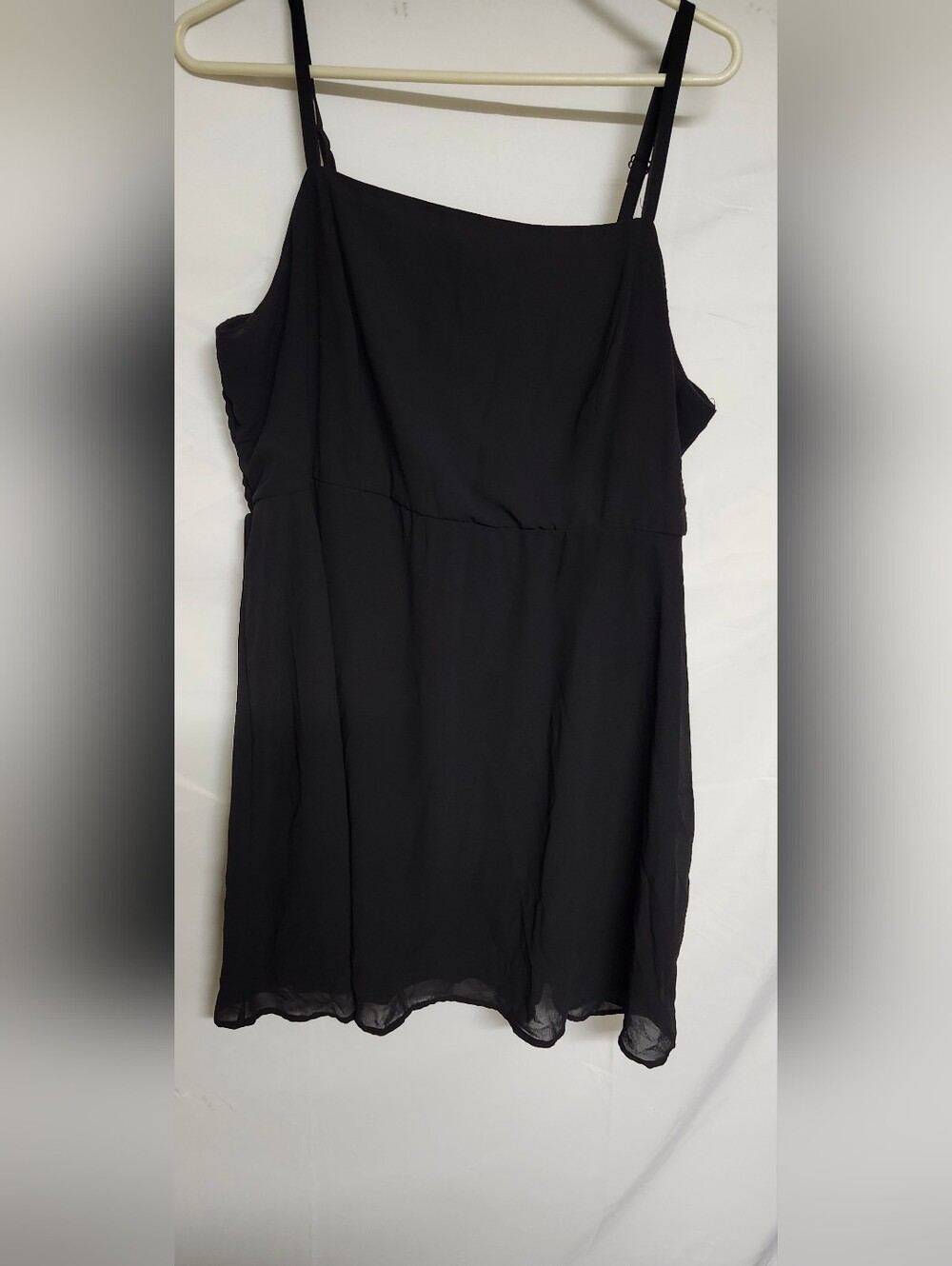 Lily Rose Black Spaghetti-Strap Mini Dress